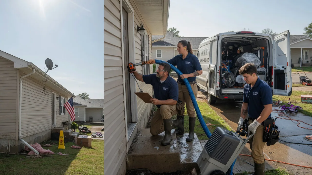 Ceiling Water Damage Restoration in Parsons, KS near me